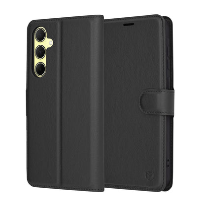 Futrola za Samsung Galaxy A35 5G A356, Techsuit, Leather Folio, Crna