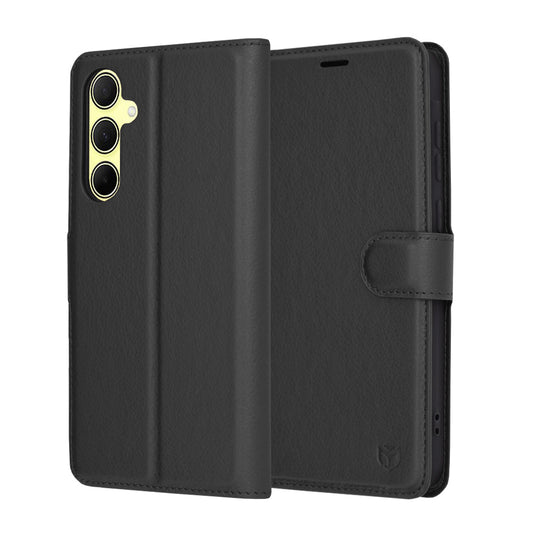 Futrola za Samsung Galaxy A35 5G A356, Techsuit, Leather Folio, Crna