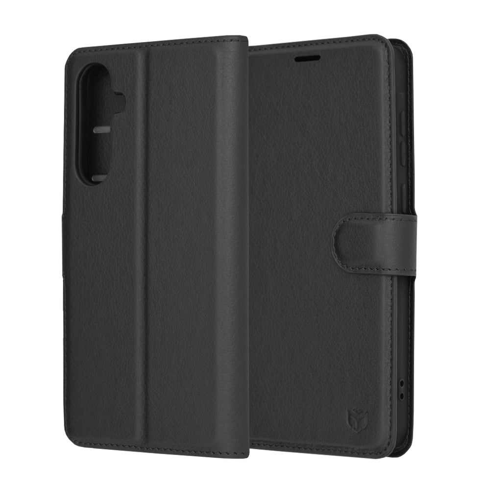 Futrola za Samsung Galaxy A35 5G A356, Techsuit, Leather Folio, Crna