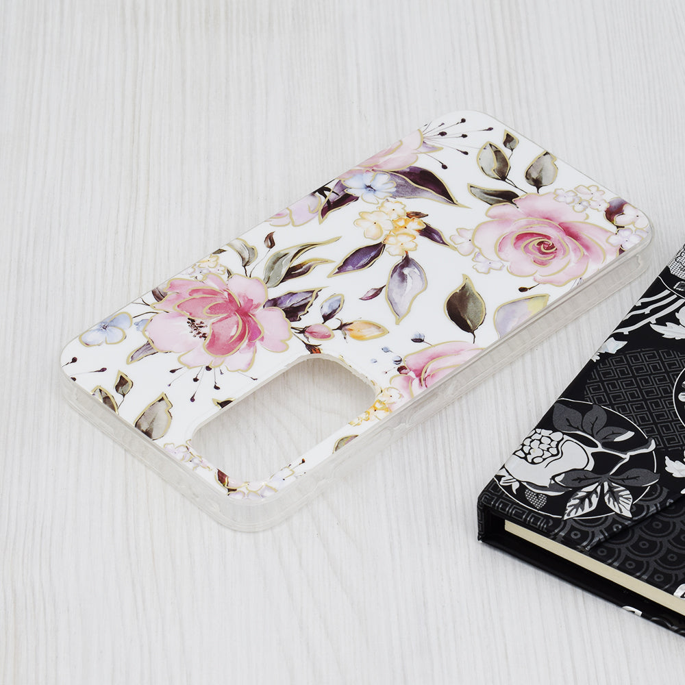 Futrola za Samsung Galaxy A35 5G A356, Techsuit, Marble, Bela