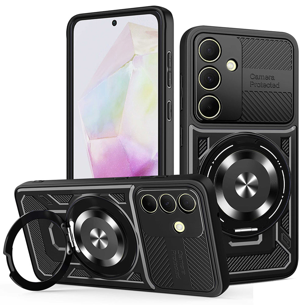 Futrola za Samsung Galaxy A35 5G A356, Techsuit, RuggedCam, Crna