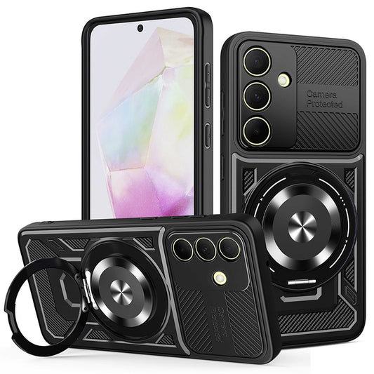 Futrola za Samsung Galaxy A35 5G A356, Techsuit, RuggedCam, Crna
