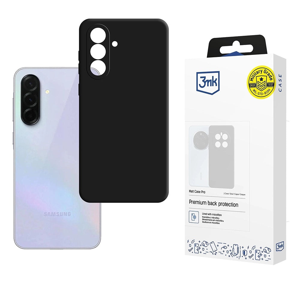 Futrola za Samsung Galaxy A36 A366, 3MK, Pro, Crna Mat
