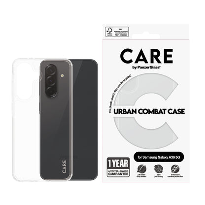 Futrola za Samsung Galaxy A36 A366, PanzerGlass, Care Urban Combat, Transparentna