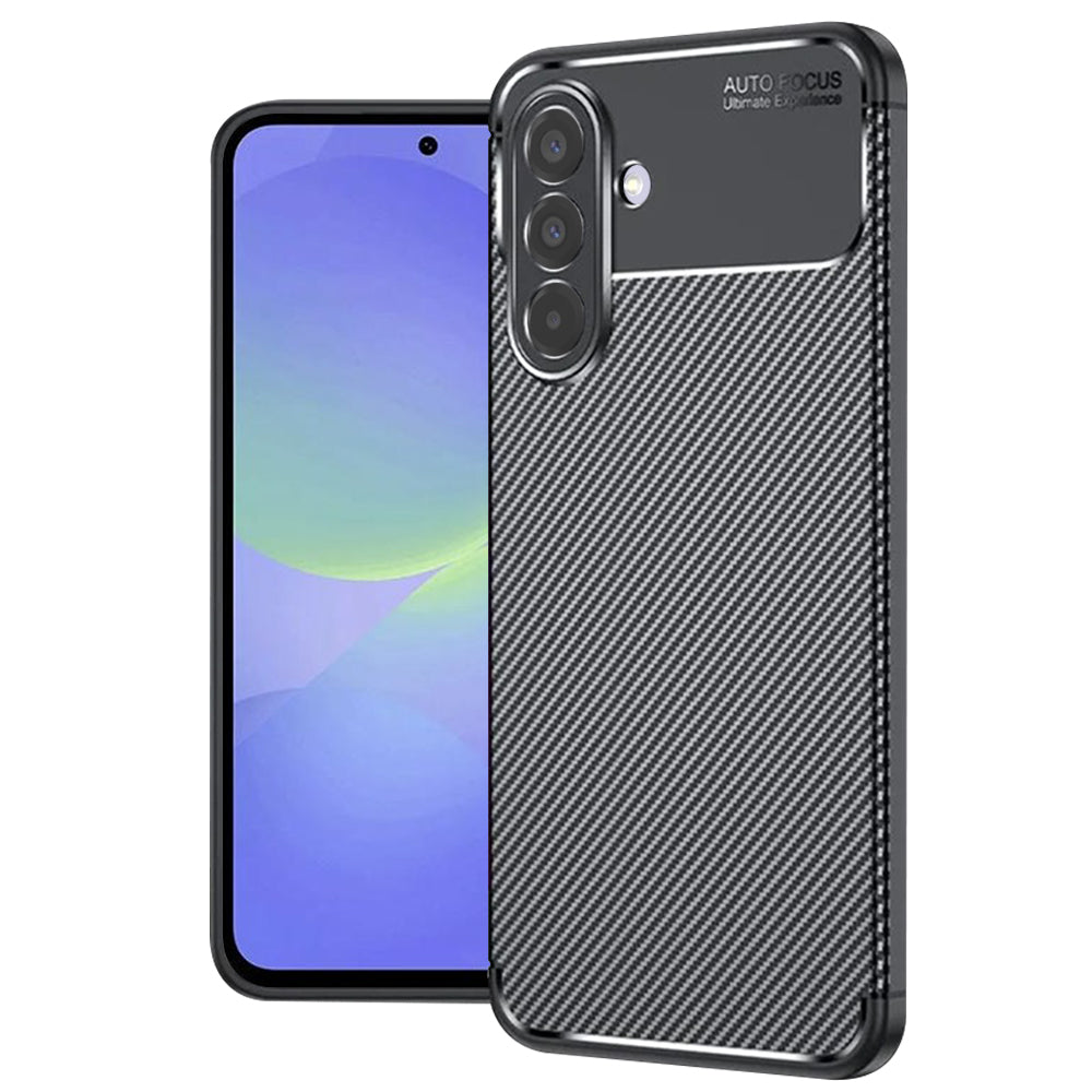 Futrola za Samsung Galaxy A36 A366, Techsuit, CarbonFiber, Crna