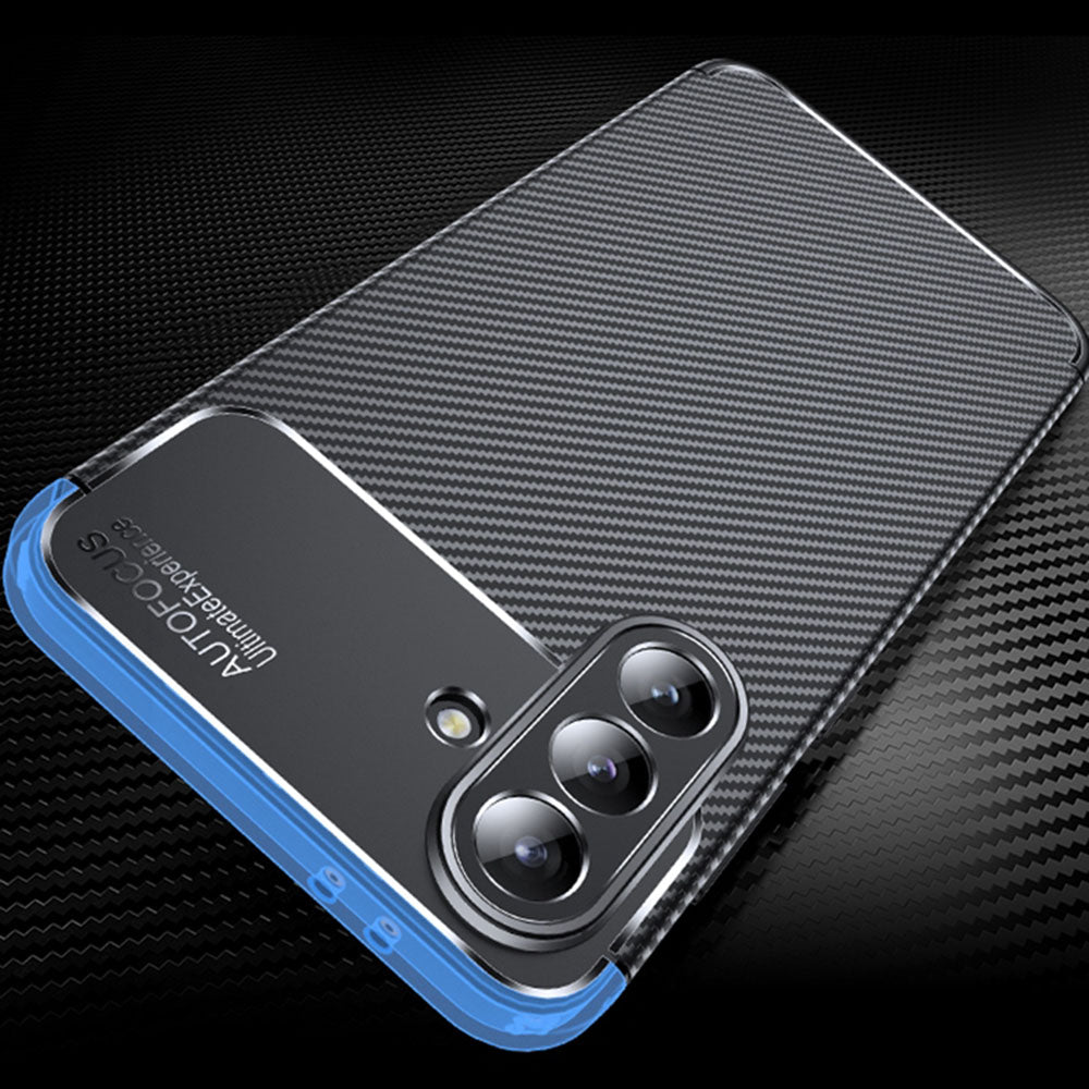 Futrola za Samsung Galaxy A36 A366, Techsuit, CarbonFiber, Crna