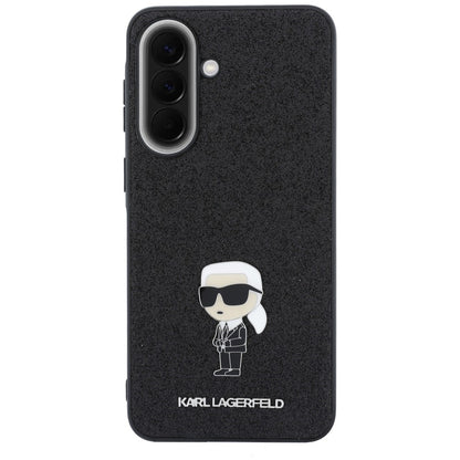 Futrola za Samsung Galaxy A37 5G, Karl Lagerfeld, Glitter Fixed Ikonik Karl, Crna