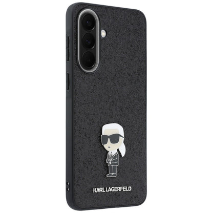 Futrola za Samsung Galaxy A37 5G, Karl Lagerfeld, Glitter Fixed Ikonik Karl, Crna
