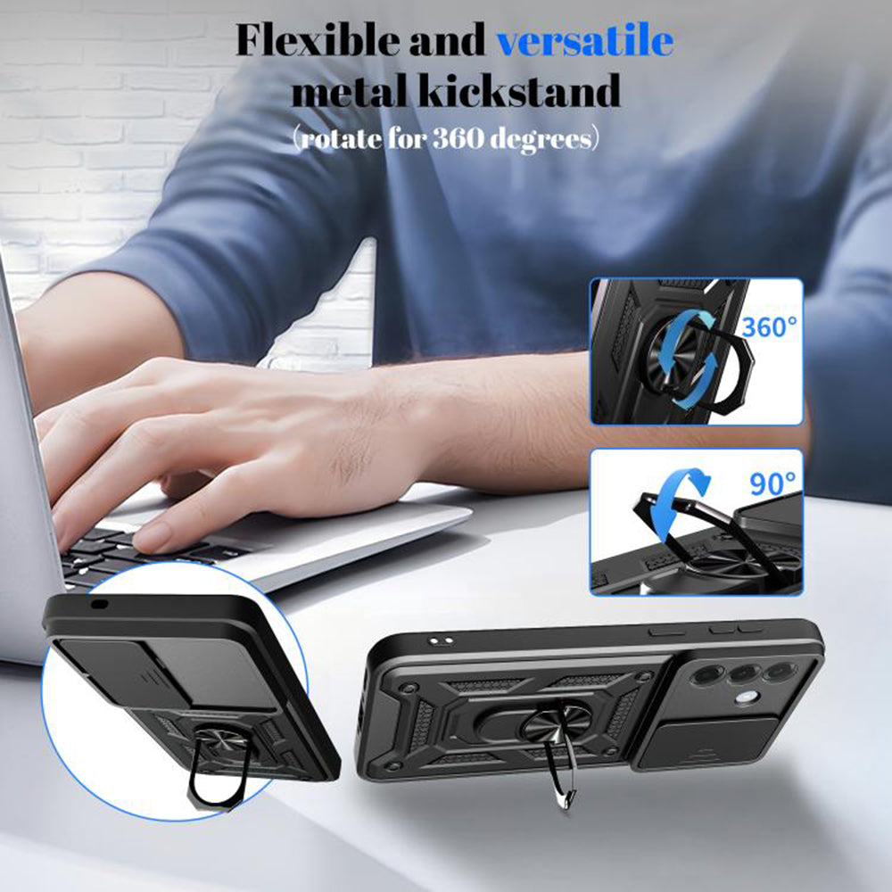 Futrola za Samsung Galaxy A37 5G, Techsuit, CamShield, Zlatno Roze