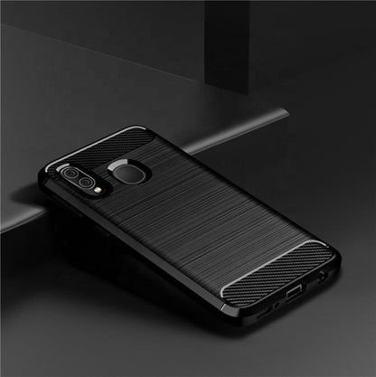 Futrola za Samsung Galaxy A40 A405, Techsuit, Karbon, Crna