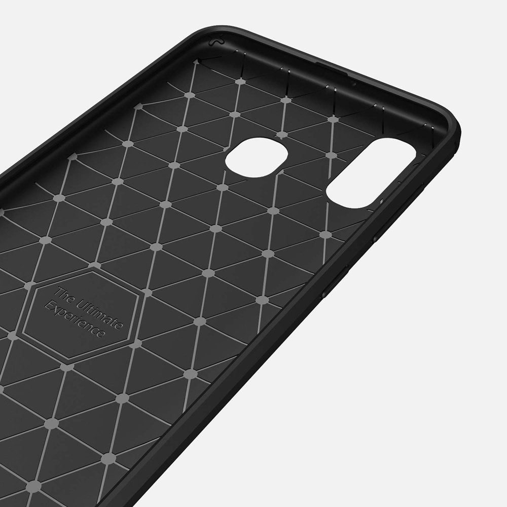 Futrola za Samsung Galaxy A40 A405, Techsuit, Karbon, Crna