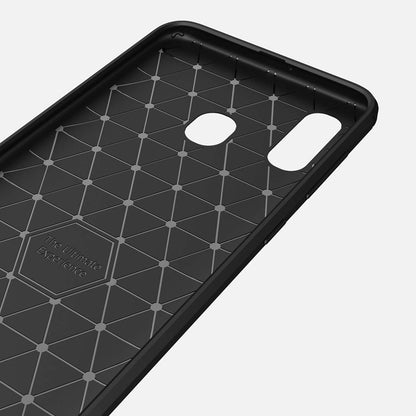 Futrola za Samsung Galaxy A40 A405, Techsuit, Karbon, Crna