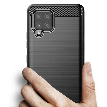 Futrola za Samsung Galaxy A42 5G A426, Techsuit, Karbon, Crna