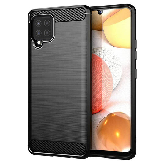 Futrola za Samsung Galaxy A42 5G A426, Techsuit, Karbon, Crna