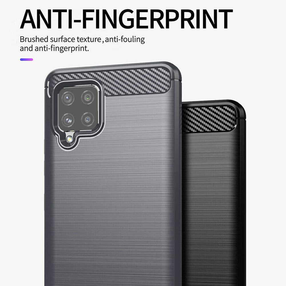Futrola za Samsung Galaxy A42 5G A426, Techsuit, Karbon, Crna