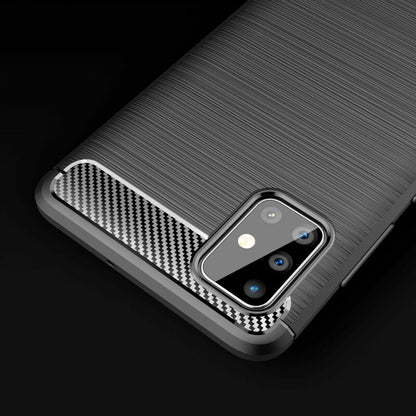 Futrola za Samsung Galaxy A51 A515, Techsuit, Karbon, Crna