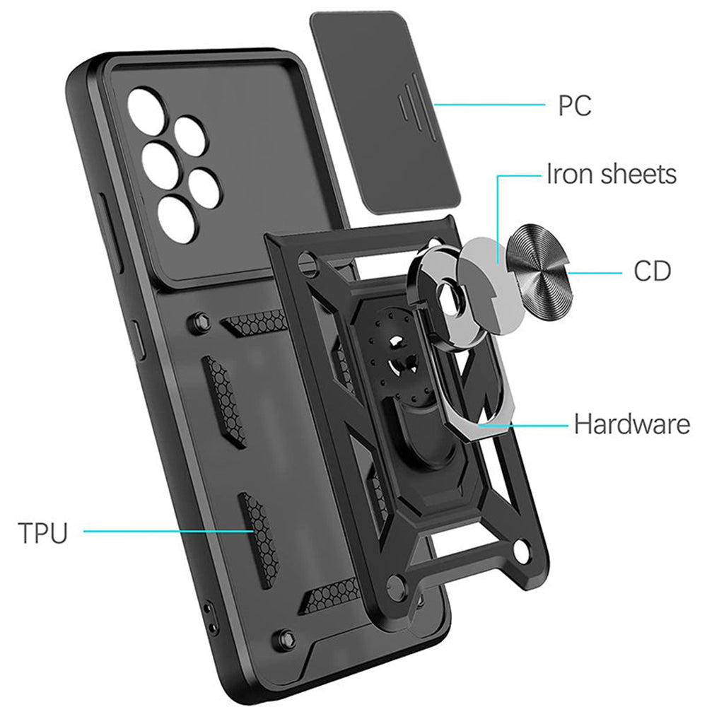 Futrola za Samsung Galaxy A52s 5G A528 / A52 5G A526 / A52 A525, Techsuit, CamShield, Crna