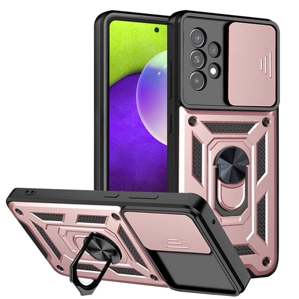 Futrola za Samsung Galaxy A52s 5G A528 / A52 5G A526 / A52 A525, Techsuit, CamShield, Roze