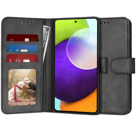 Futrola za Samsung Galaxy A52s 5G A528 / A52 5G A526 / A52 A525, Techsuit, Diary Book, Crna
