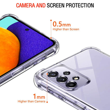 Futrola za Samsung Galaxy A52s 5G A528 / A52 5G A526 / A52 A525, Techsuit, Otporna na udarce, Providna