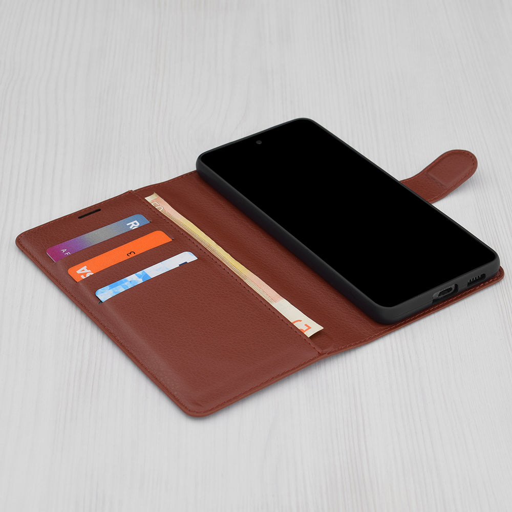 Futrola za Samsung Galaxy A54 A546, Techsuit, Leather Folio, Braon