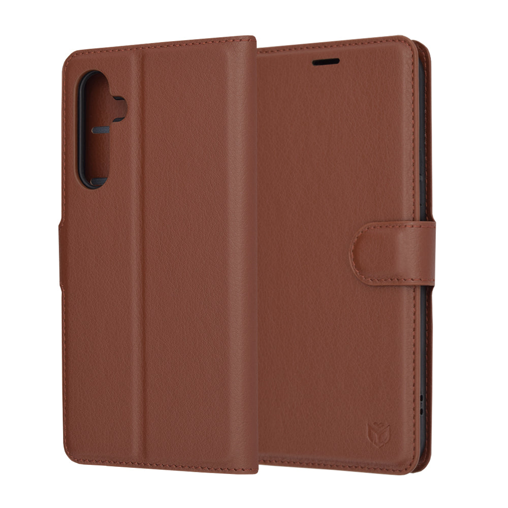 Futrola za Samsung Galaxy A54 A546, Techsuit, Leather Folio, Braon