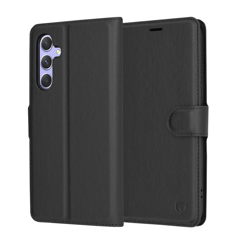 Futrola za Samsung Galaxy A54 A546, Techsuit, Leather Folio, Crna