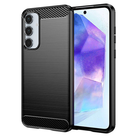 Futrola za Samsung Galaxy A55 5G A556, Techsuit, Karbon, Crna