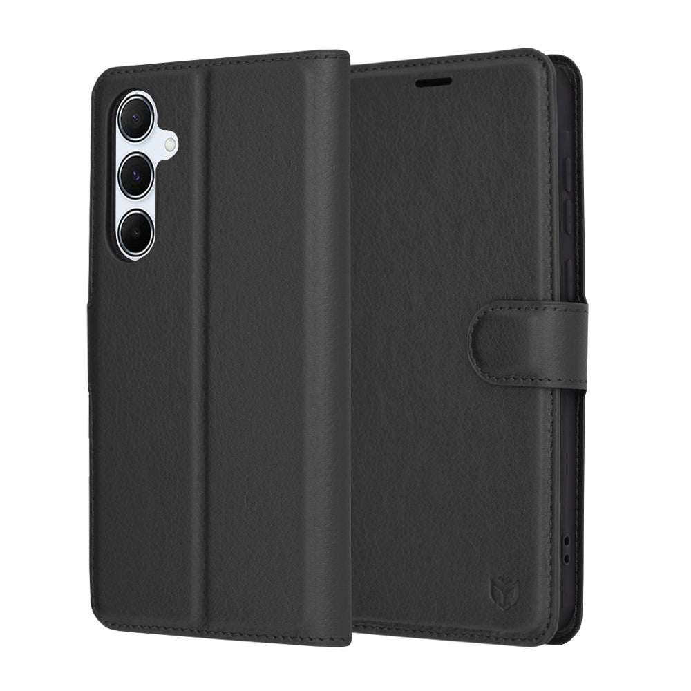 Futrola za Samsung Galaxy A55 5G A556, Techsuit, Leather Folio, Crna