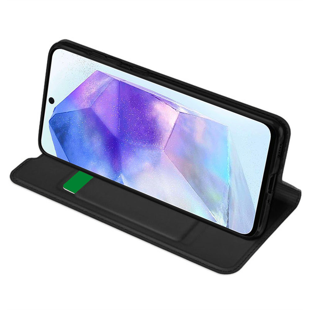 Futrola za Samsung Galaxy A55 5G A556, Techsuit, Magskin Book, Crna
