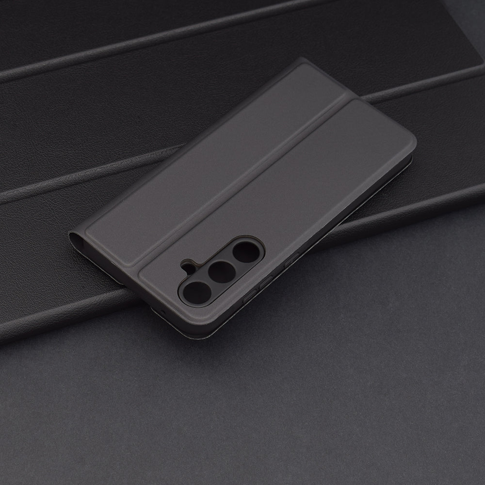 Futrola za Samsung Galaxy A55 5G A556, Techsuit, Magskin Book, Crna