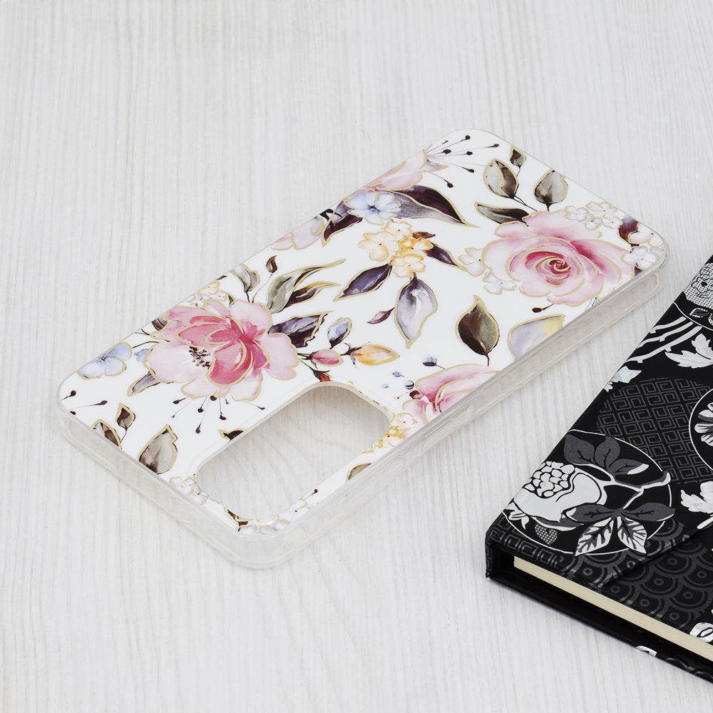 Futrola za Samsung Galaxy A55 5G A556, Techsuit, Marble, Bela