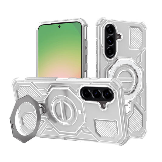 Futrola za Samsung Galaxy A56 A566, Techsuit, Carbon Shield Pro, Bela