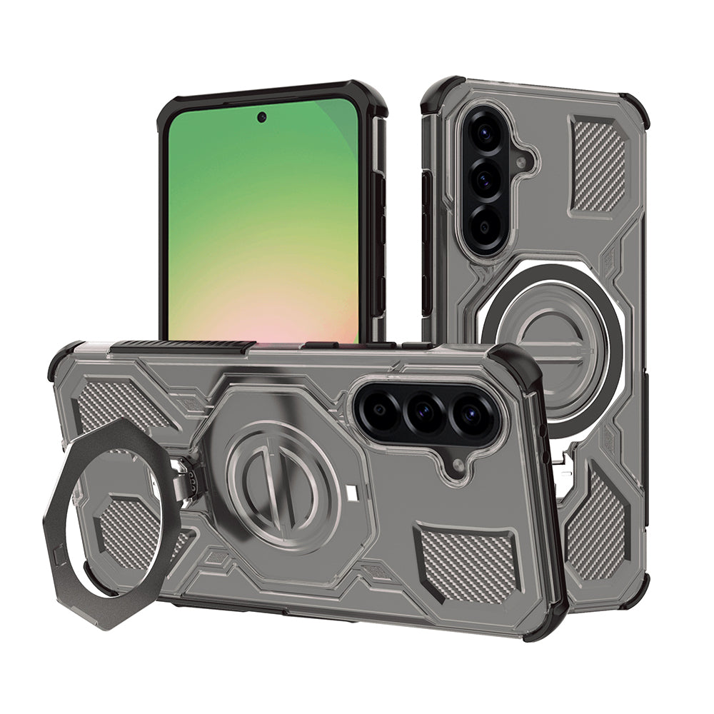 Futrola za Samsung Galaxy A56 A566, Techsuit, Carbon Shield Pro, Tamno Crna