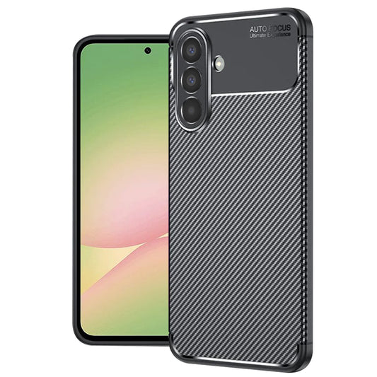 Futrola za Samsung Galaxy A56 A566, Techsuit, CarbonFiber, Crna
