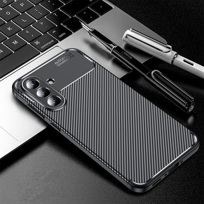 Futrola za Samsung Galaxy A56 A566, Techsuit, CarbonFiber, Crna