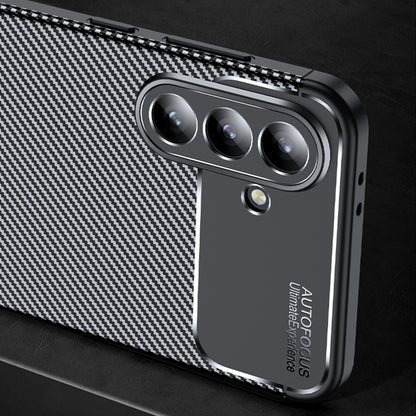 Futrola za Samsung Galaxy A56 A566, Techsuit, CarbonFiber, Crna