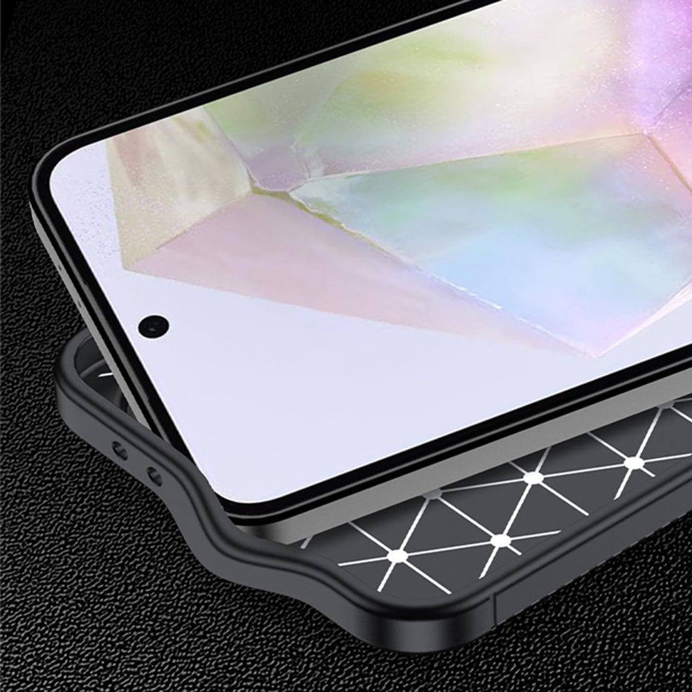 Futrola za Samsung Galaxy A56 A566, Techsuit, CarbonFiber, Crna