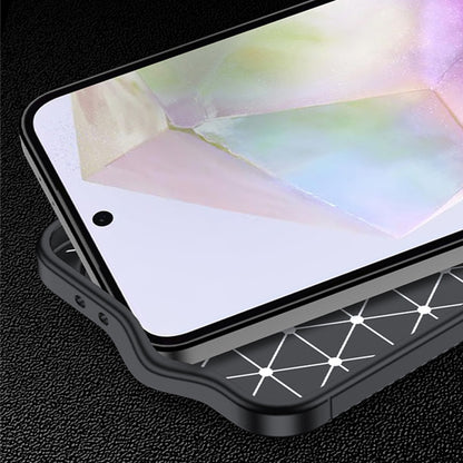 Futrola za Samsung Galaxy A56 A566, Techsuit, CarbonFiber, Crna