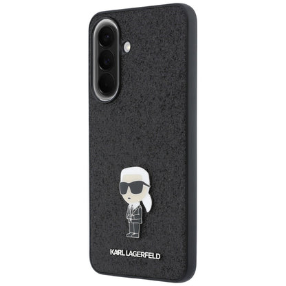 Futrola za Samsung Galaxy A57 5G, Karl Lagerfeld, Glitter Fixed Ikonik Karl, Crna
