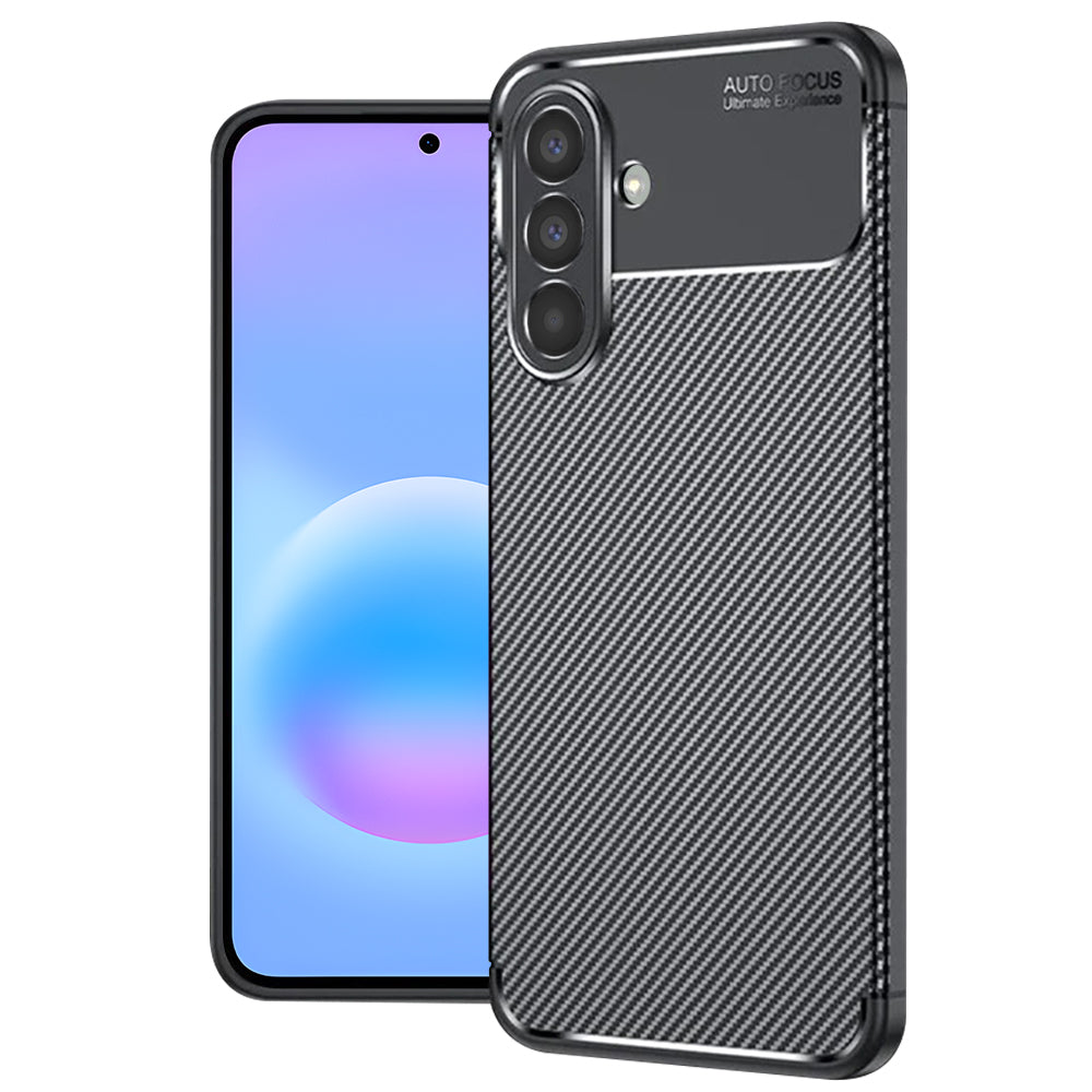 Futrola za Samsung Galaxy A57 5G, Techsuit, CarbonFiber, Crna