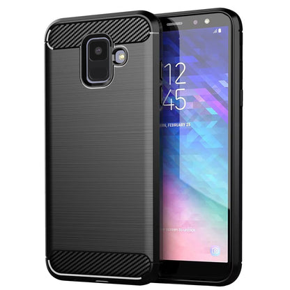 Futrola za Samsung Galaxy A6 (2018) A600, Techsuit, Karbon, Crna