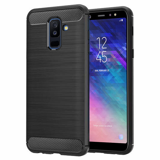 Futrola za Samsung Galaxy A6 Plus (2018) A605, Techsuit, Karbon, Crna