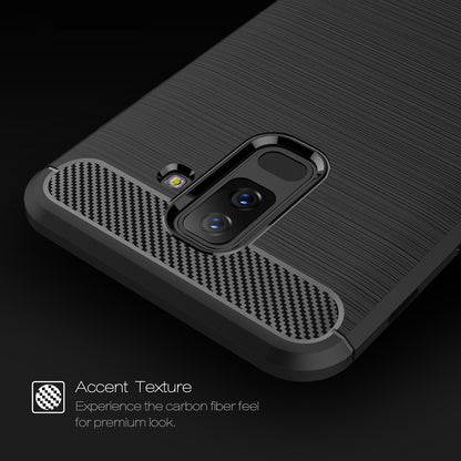 Futrola za Samsung Galaxy A6 Plus (2018) A605, Techsuit, Karbon, Crna