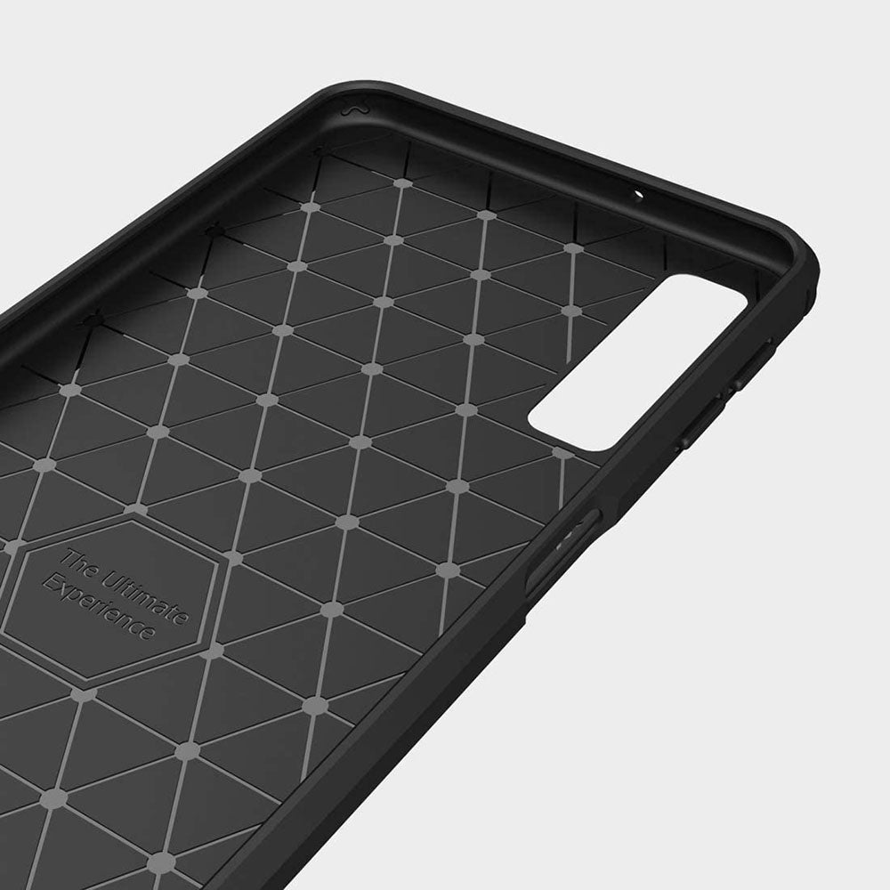 Futrola za Samsung Galaxy A7 (2018) A750, Techsuit, Karbon, Crna