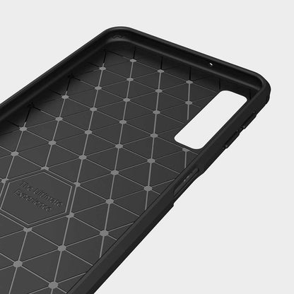 Futrola za Samsung Galaxy A7 (2018) A750, Techsuit, Karbon, Crna