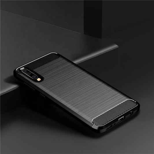 Futrola za Samsung Galaxy A70s A707 / A70 A705, Techsuit, Karbon, Crna