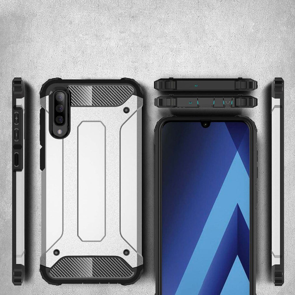 Futrola za Samsung Galaxy A70s A707 / A70 A705, Techsuit, Hybrid Armor, Crna