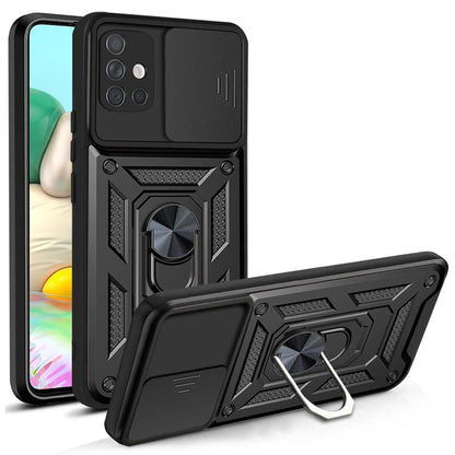 Futrola za Samsung Galaxy A71 A715, Techsuit, CamShield, Crna