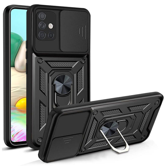 Futrola za Samsung Galaxy A71 A715, Techsuit, CamShield, Crna
